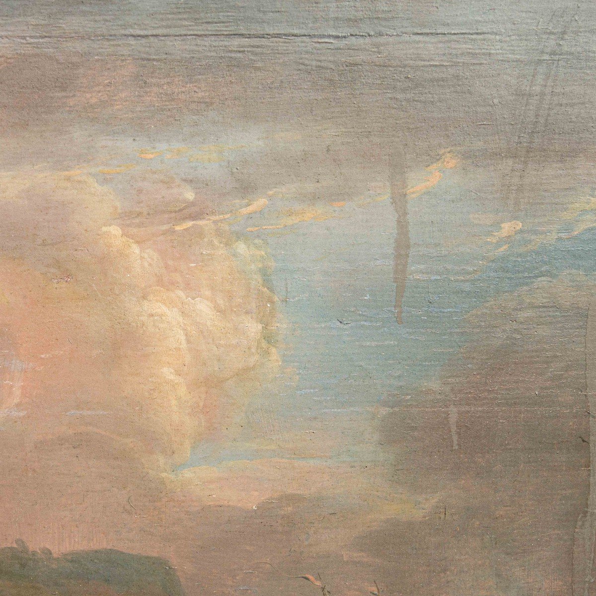 XVIII secolo, cerchia di Charles Francois Grenier de Lacroix, marina in tempesta-photo-3
