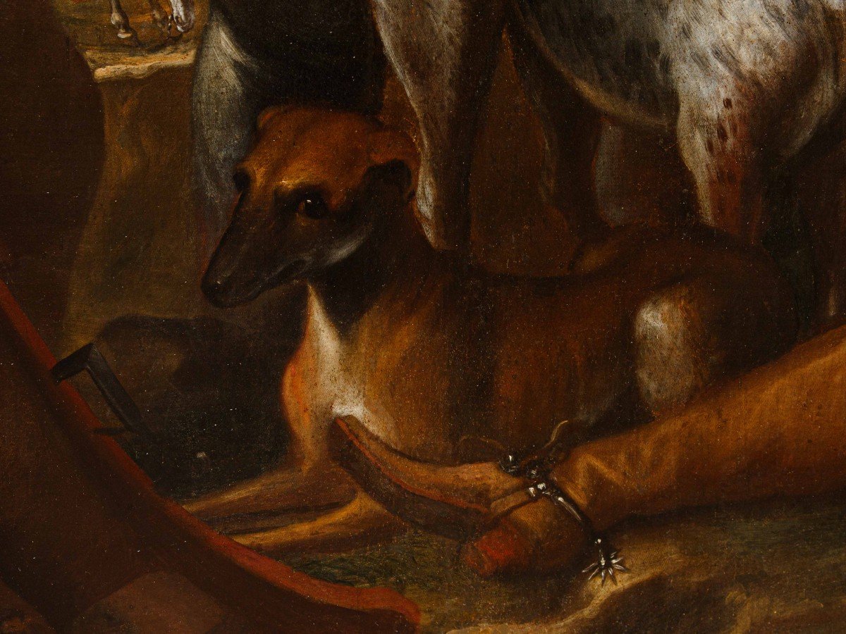 Artista fiammingo attivo in Italia settentrionale, XVII secolo, Il ritorno dalla caccia -photo-6