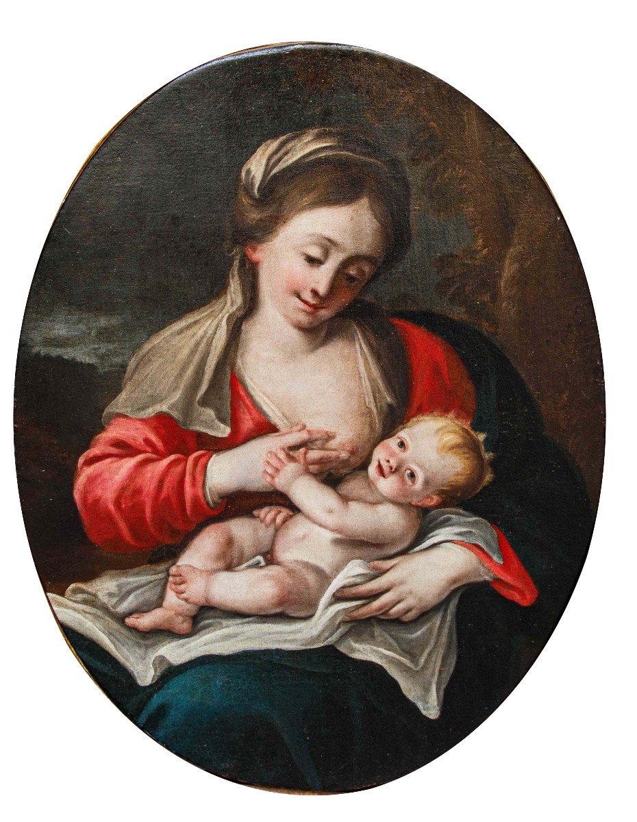 XVIII secolo, Scuola emiliana Madonna con Bambino-photo-5