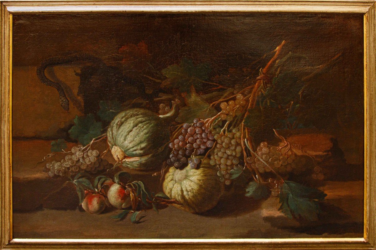 Nicola Levoli (Rimini, 1728 – 1801), Coppia di nature morte con ortaggi -photo-4