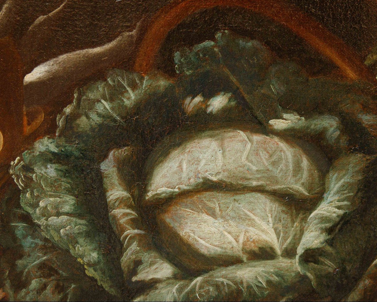 Nicola Levoli (Rimini, 1728 – 1801), Coppia di nature morte con ortaggi -photo-3