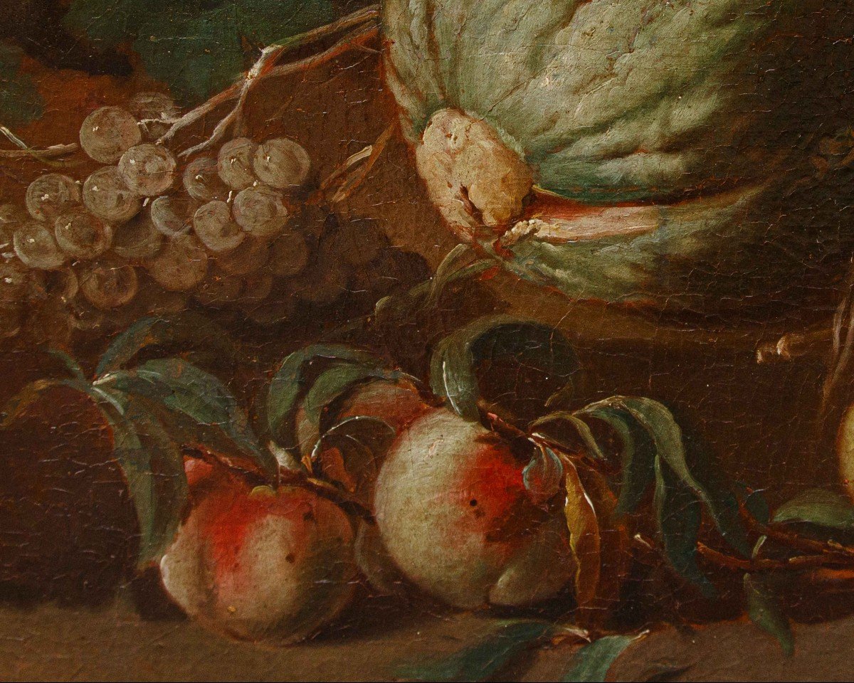 Nicola Levoli (Rimini, 1728 – 1801), Coppia di nature morte con ortaggi -photo-8