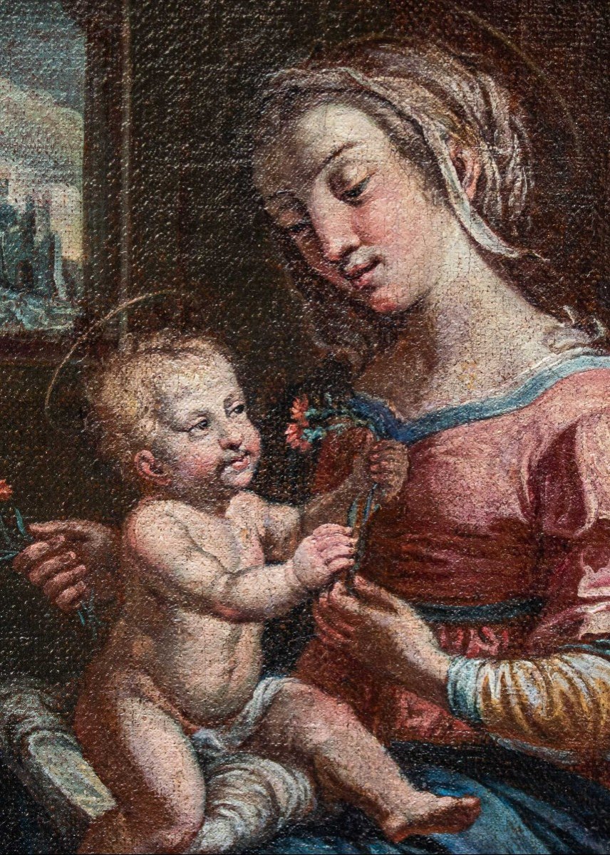 XVI secolo, da Raffaello Sanzio (Urbino, 1483 – Roma, 1520), Madonna dei Garofani-photo-3