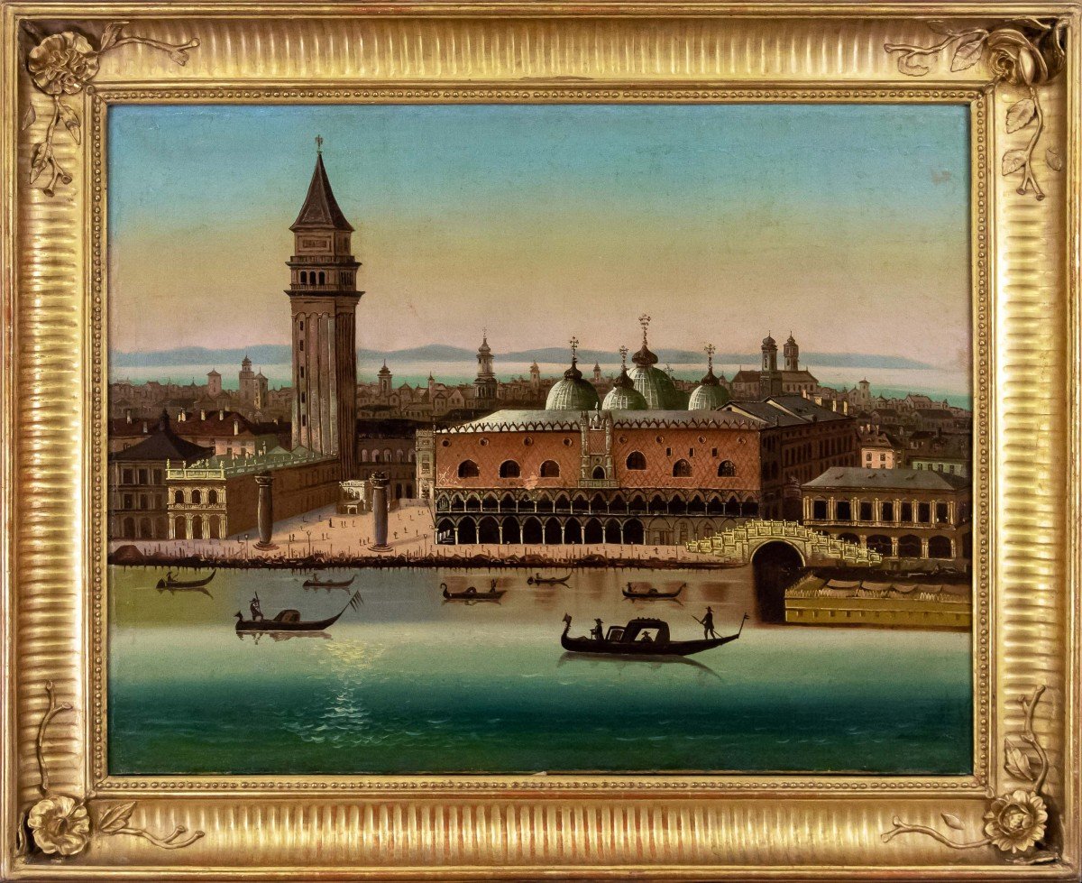 XIX secolo, Veduta di Venezia con Palazzo Ducale e l’orizzonte della Laguna Veneta