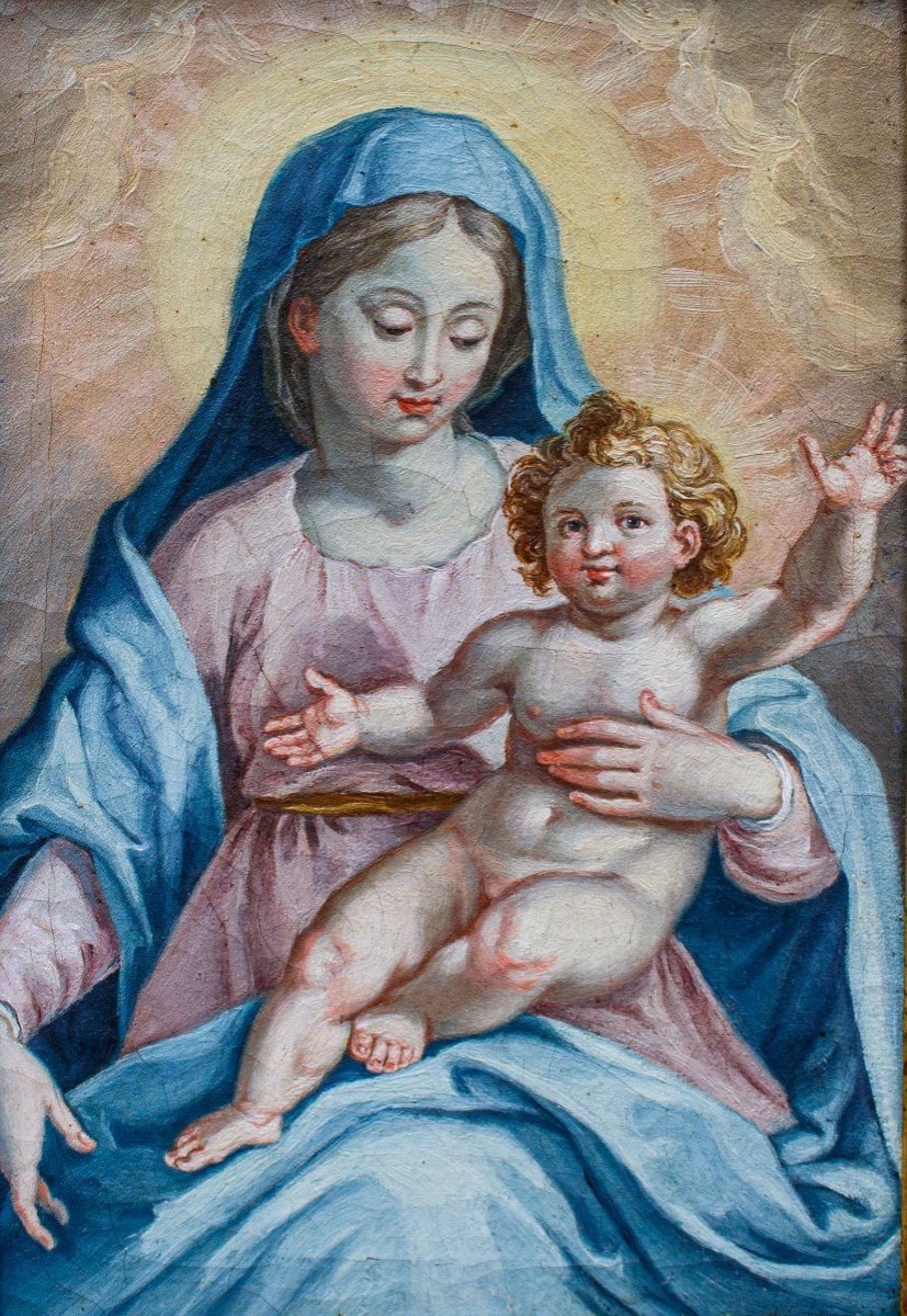 XVII secolo,k Madonna con Bambino-photo-2