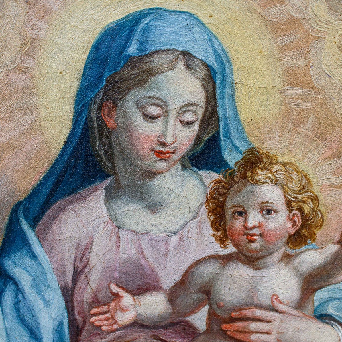 XVII secolo,k Madonna con Bambino-photo-3