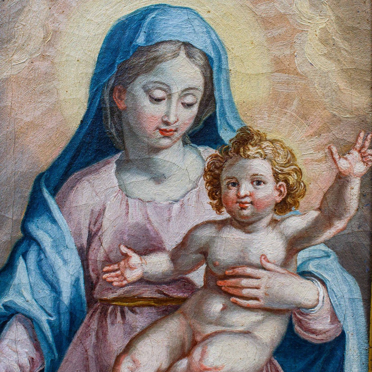 XVII secolo,k Madonna con Bambino-photo-6