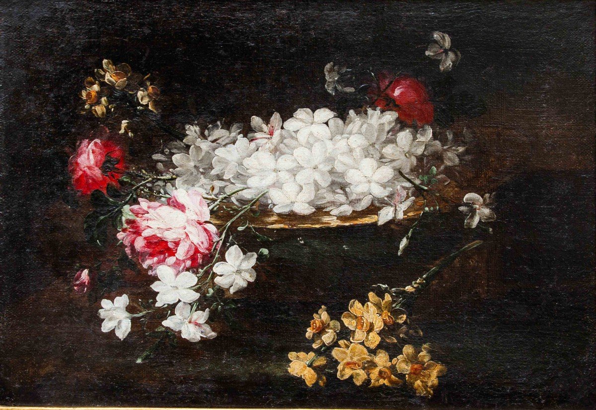 Giuseppe Volò detto Vincenzino (1662 – documentato fino al 1700), Composizione di fiori -photo-2