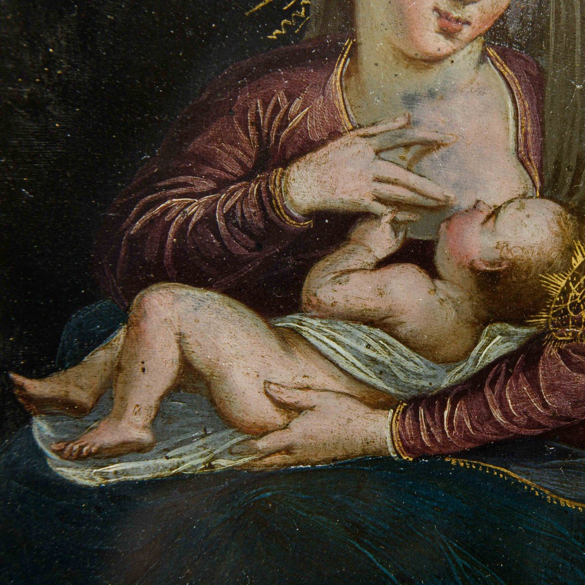 XVI secolo, Scuola fiamminga, Madonna del Latte-photo-1