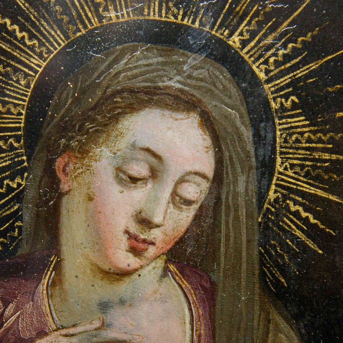 XVI secolo, Scuola fiamminga, Madonna del Latte-photo-4