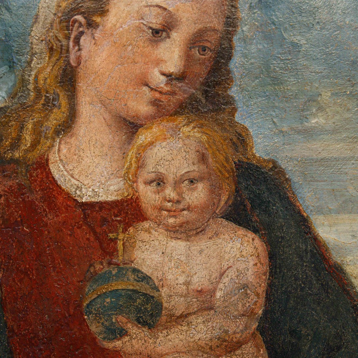 Bottega di Francesco Granacci (1496 - 1543), Madonna con Bambino-photo-3