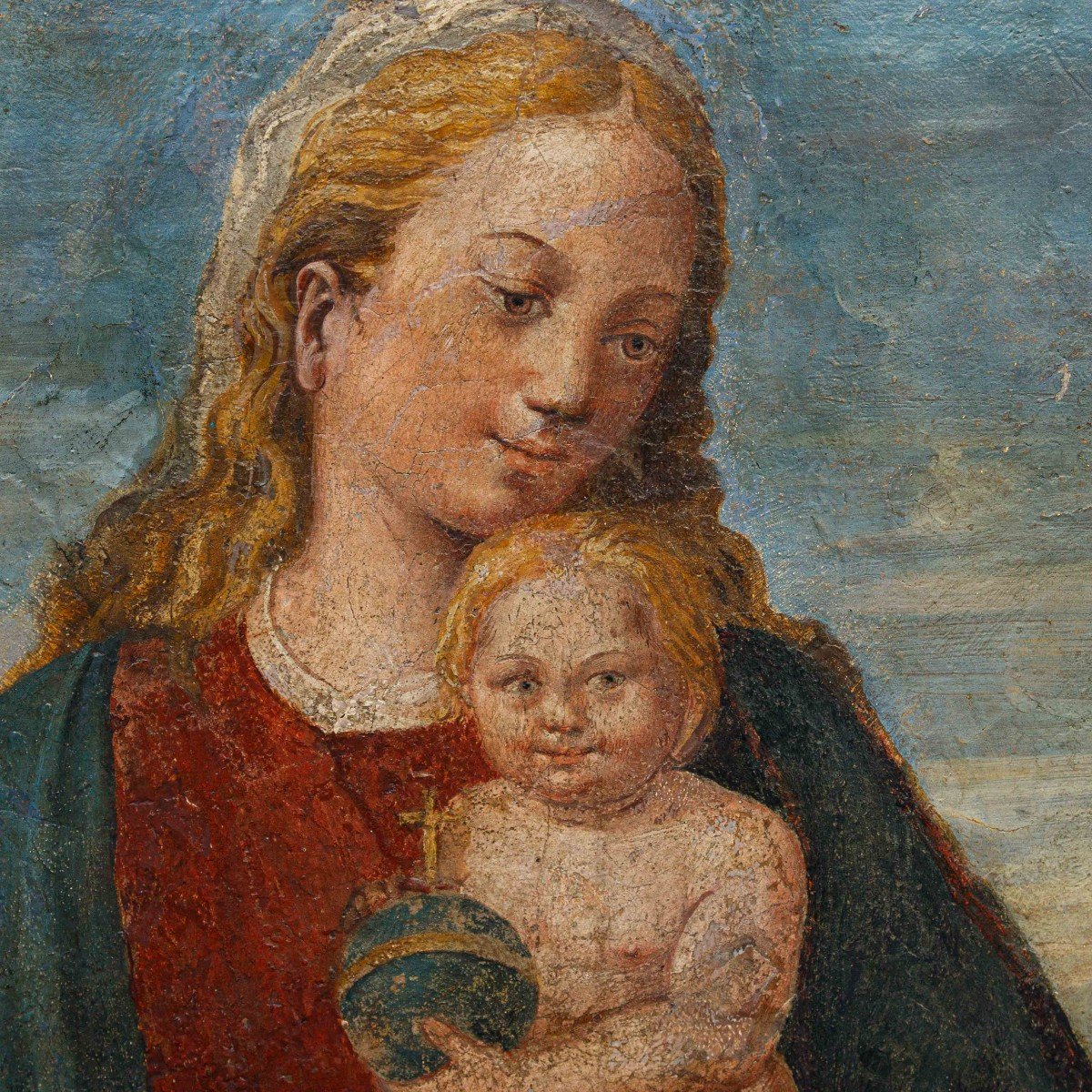 Bottega di Francesco Granacci (1496 - 1543), Madonna con Bambino-photo-1