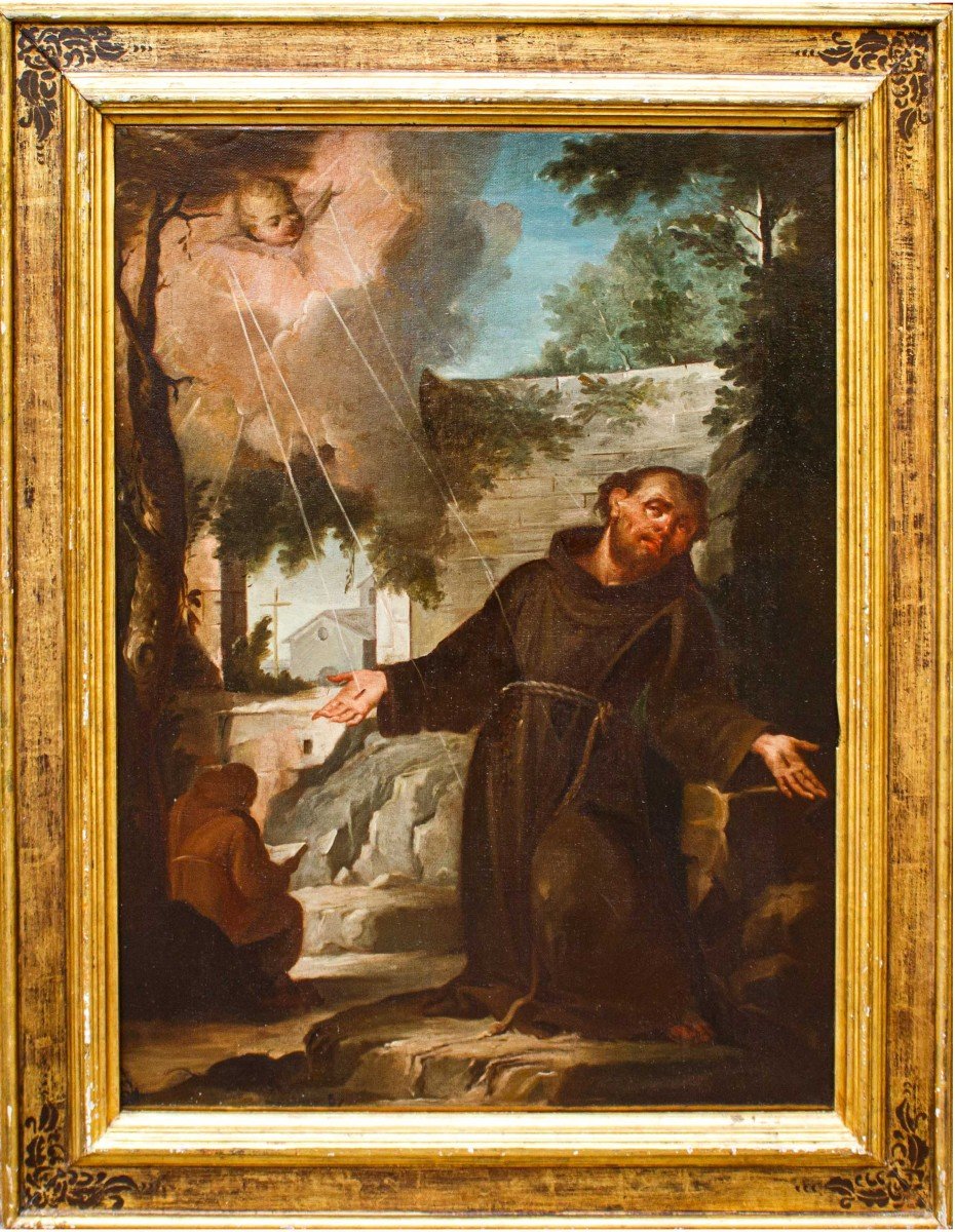 XVIII secolo, San Francesco riceve le stigmate