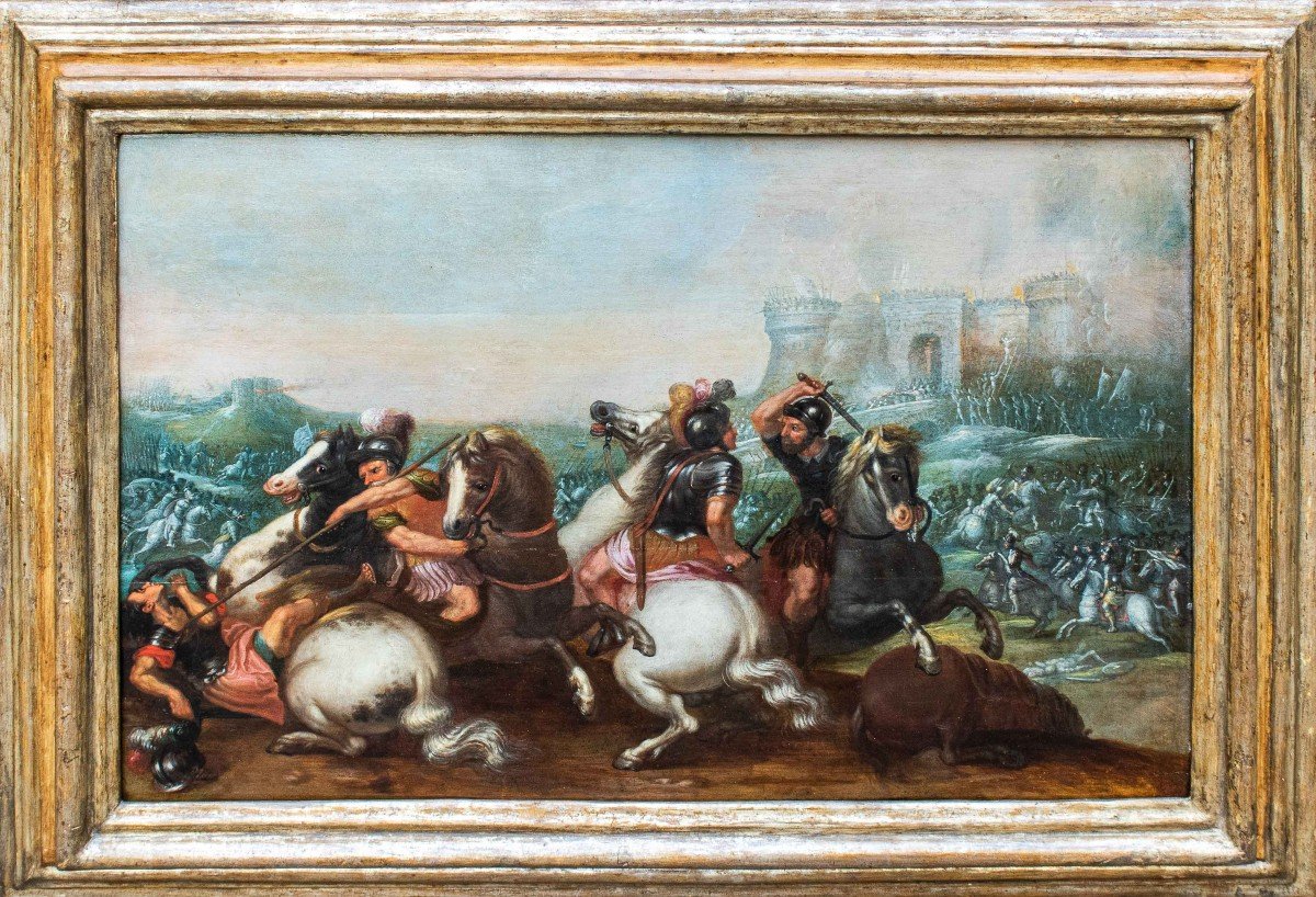 Pittore fiammingo del XVII secolo, Battaglia di Ponte Milvio