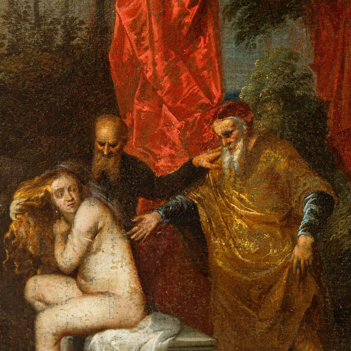 Seguace di Pieter Lastman, XVII Secolo,  Susanna e i vecchioni-photo-2