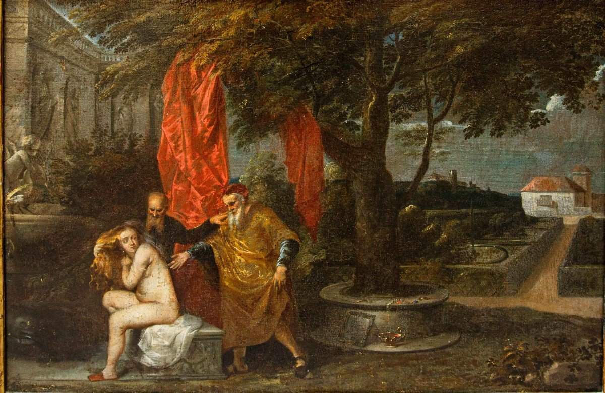 Seguace di Pieter Lastman, XVII Secolo,  Susanna e i vecchioni-photo-5