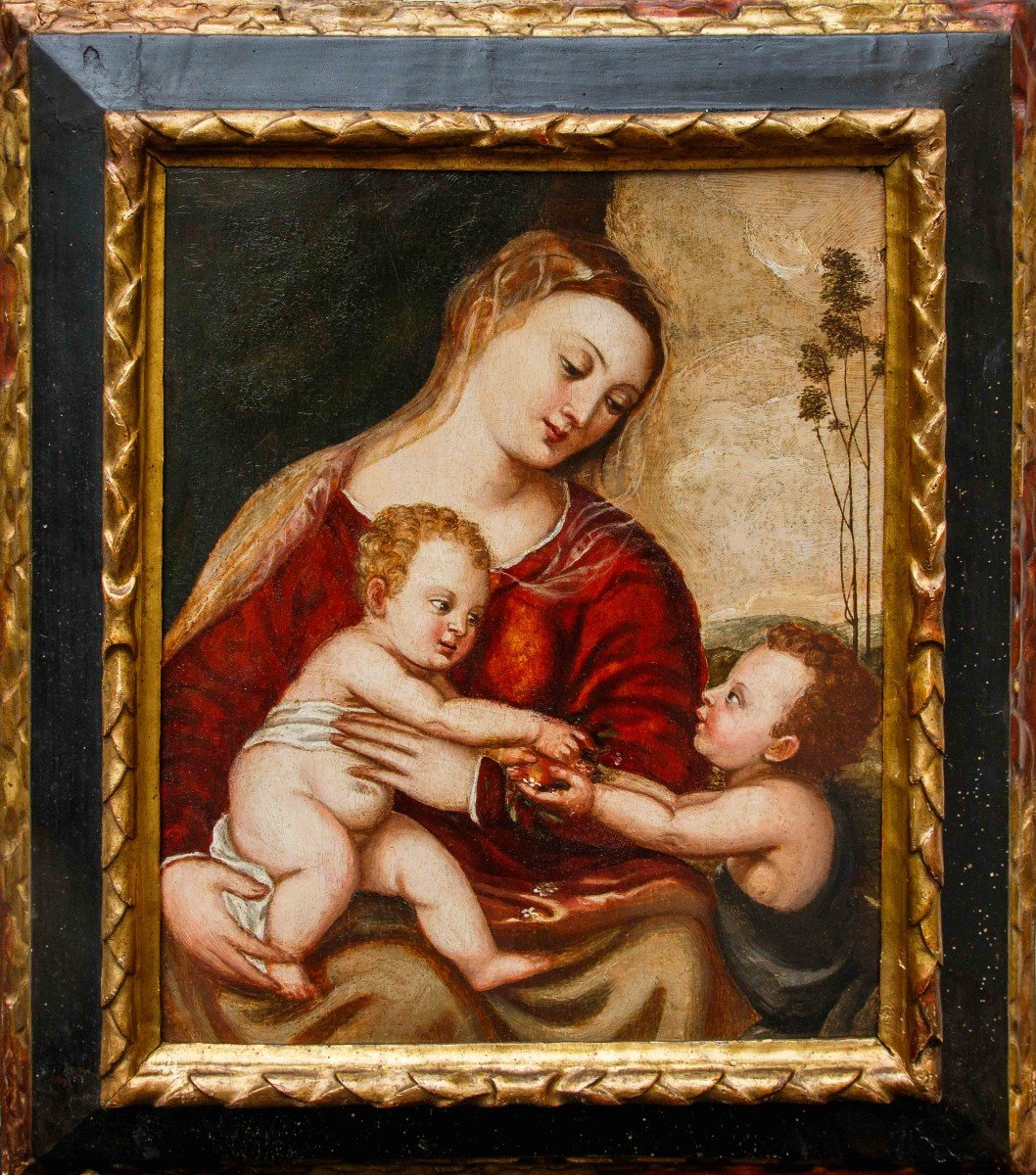  Polidoro da Lanciano (1515 – 1565), attr. Madonna con Bambino e San Giovannino