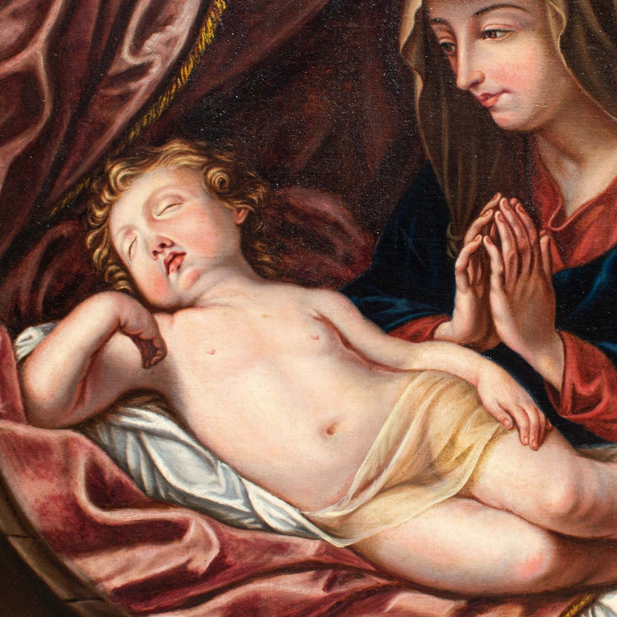 Adele Pinot (1848), da Guido Reni, Madonna in adorazione del Bambino dormiente-photo-4