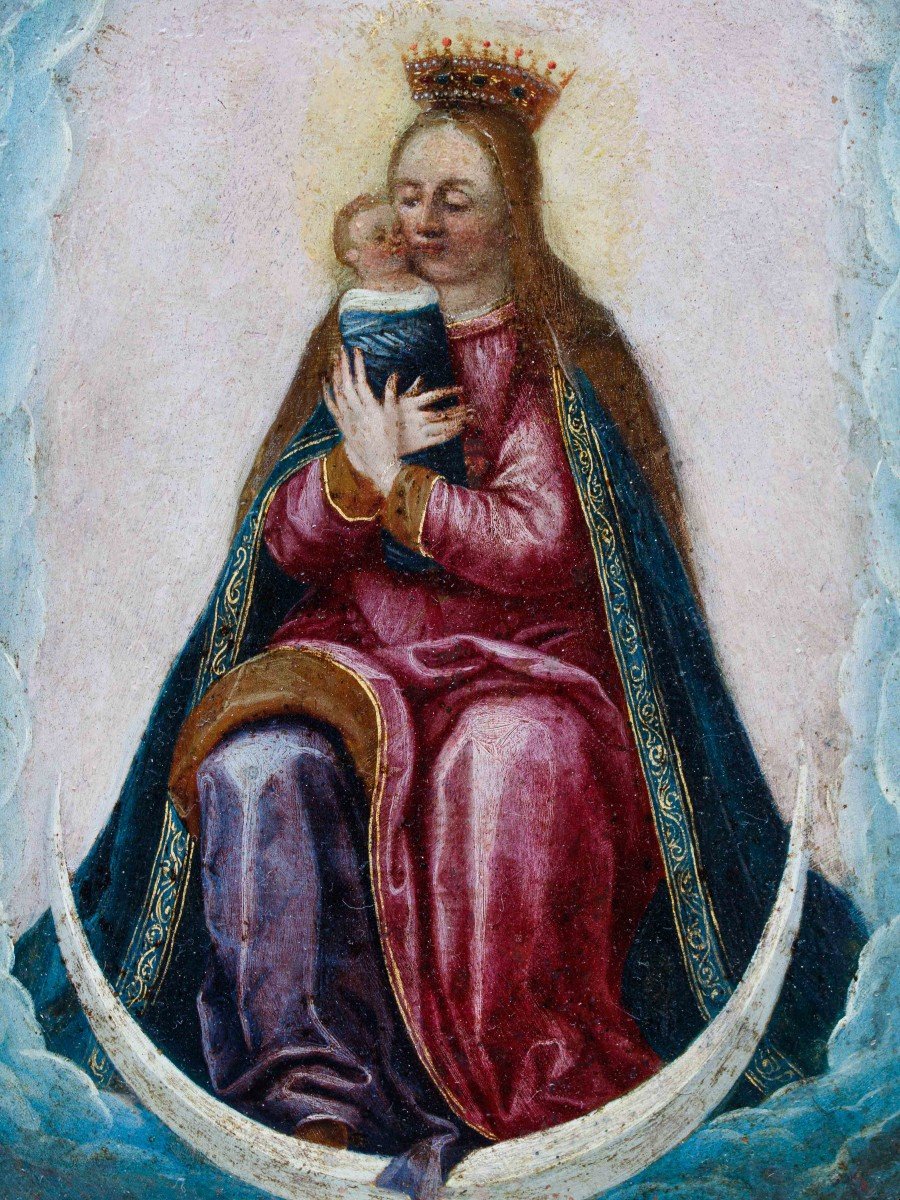 XVII secolo, Madonna con bambino in fasce-photo-4