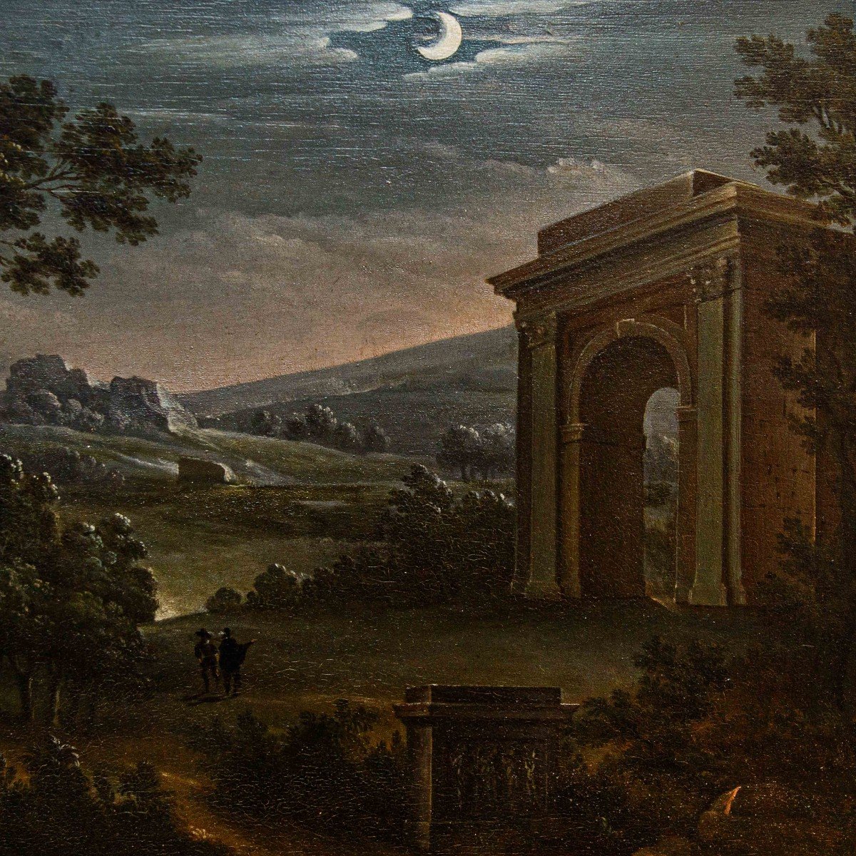 Pittore Neoclassico, XIX secolo, Quattro paesaggi-photo-1