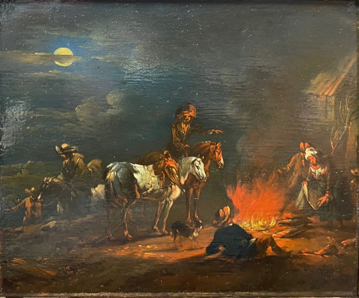 August Querfurt (1696-1761), Scene di accampamento -photo-2