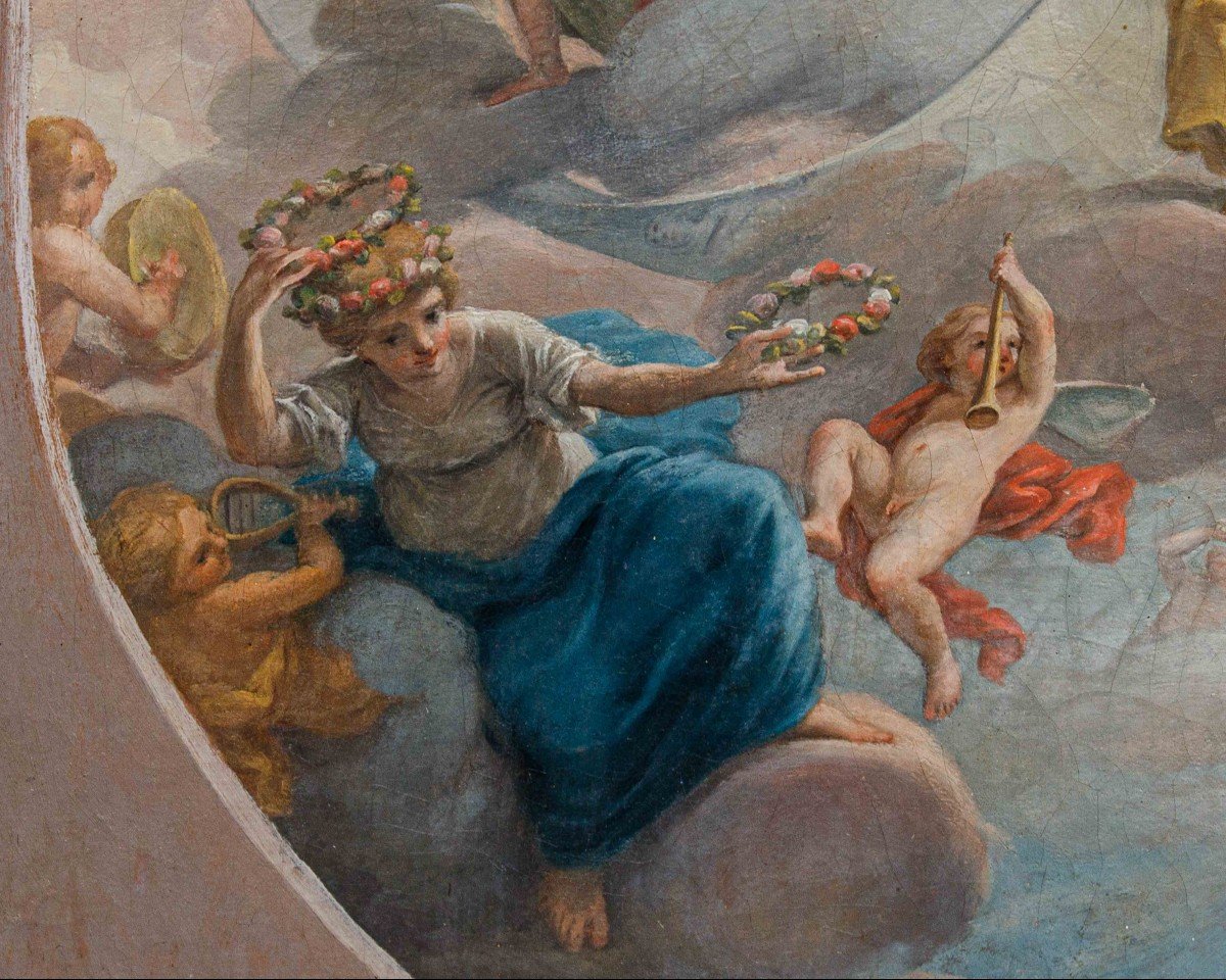 Apollo con allegoria della musica e segni zodiacali-photo-1