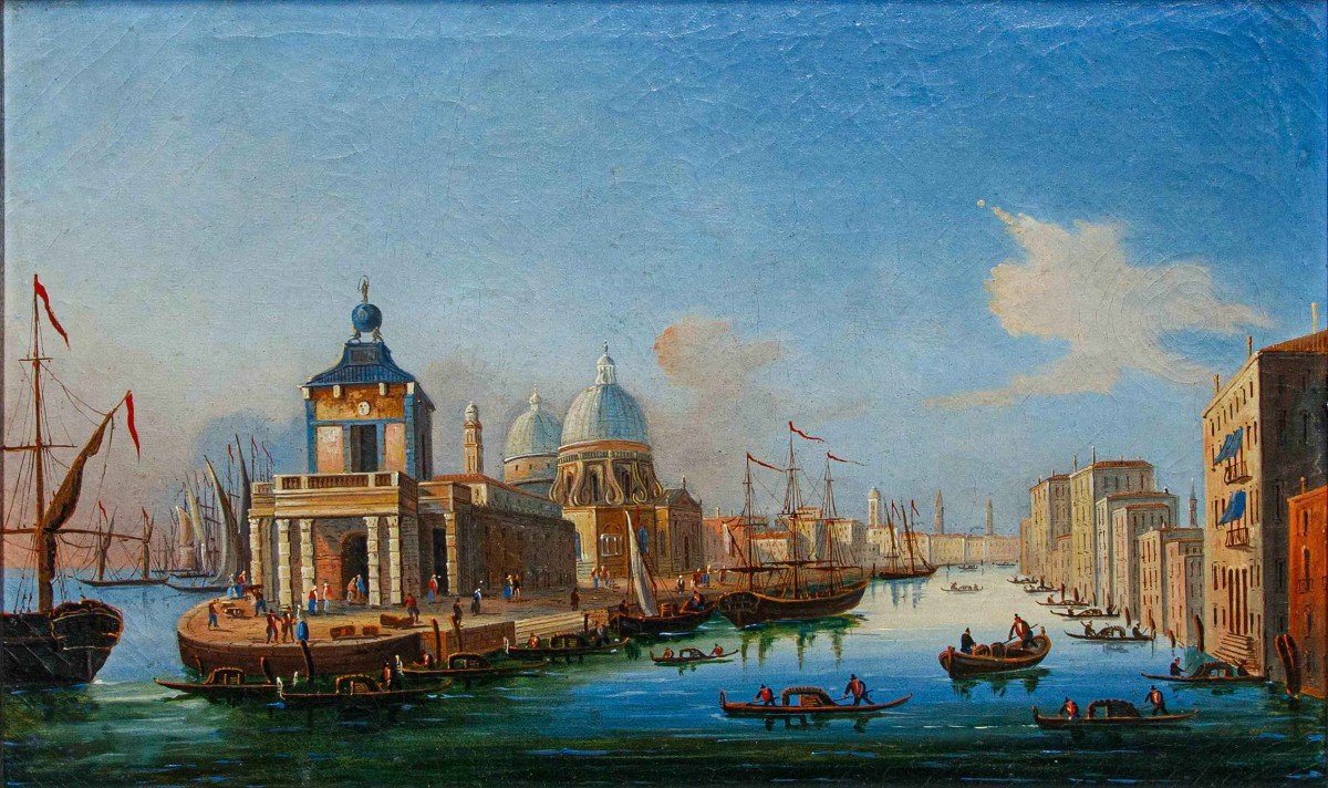 Veduta con Punta della Dogana e Santa Maria della Salute