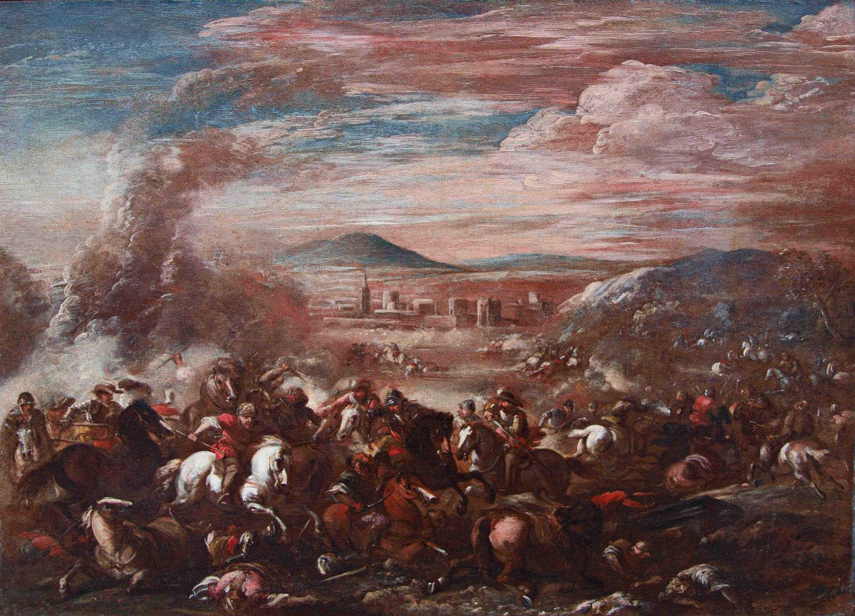 Brescianino delle Battaglie (Brescia, 1646 – Piacenza, 1703), Scena di battaglia -photo-4