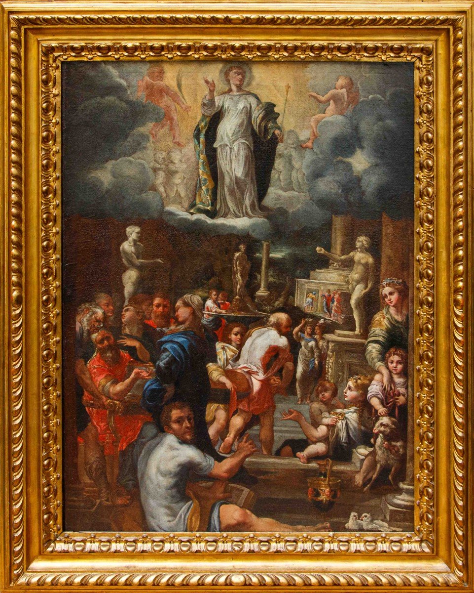 Girolamo Mazzola Bedoli (Parma, 1500 ca – 1569) attr., Allegoria dell’Immacolata