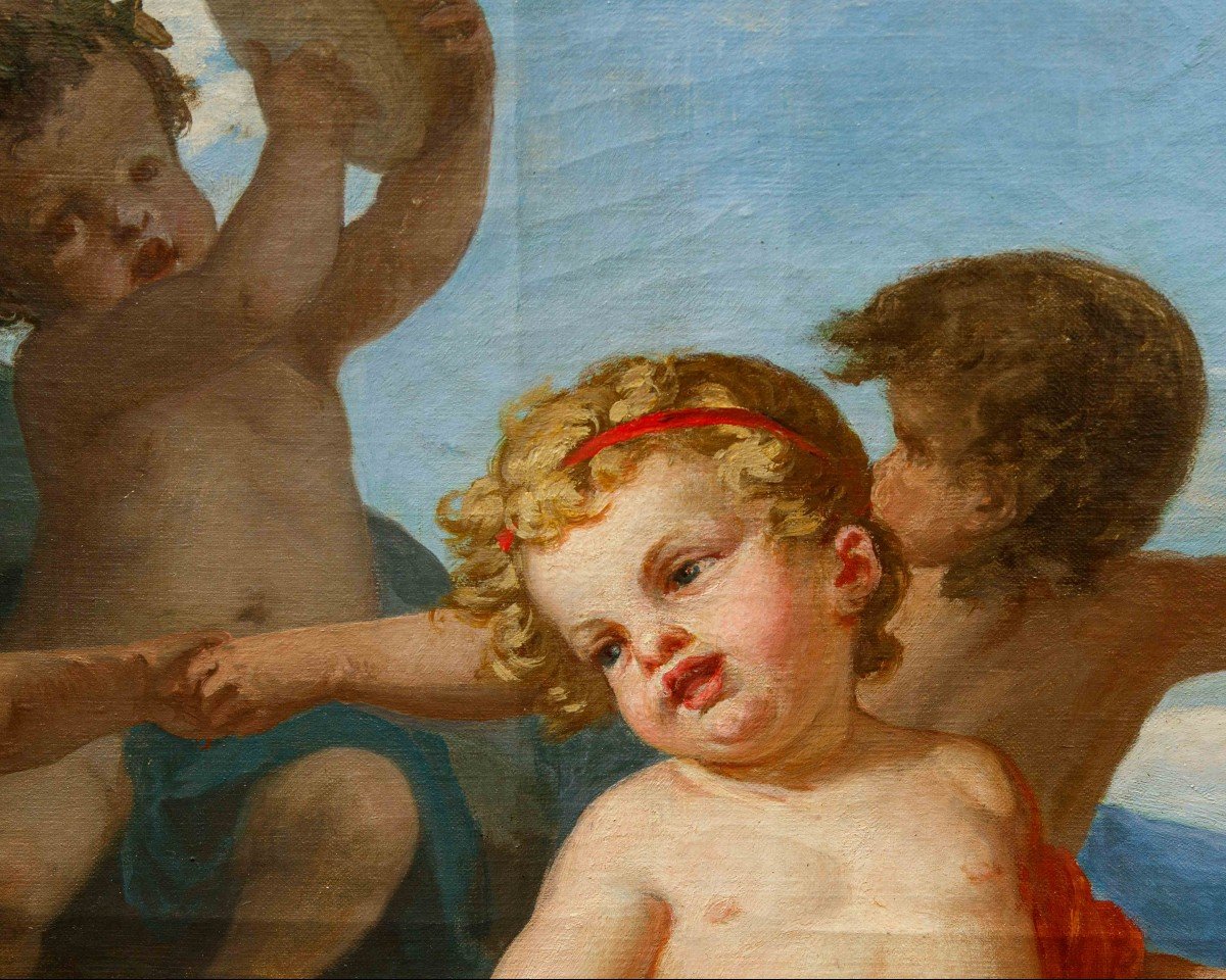 Angelo Monticelli (Milano, 1778-1837), attr. , Putti danzanti-photo-2