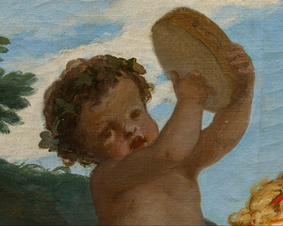 Angelo Monticelli (Milano, 1778-1837), attr. , Putti danzanti-photo-3