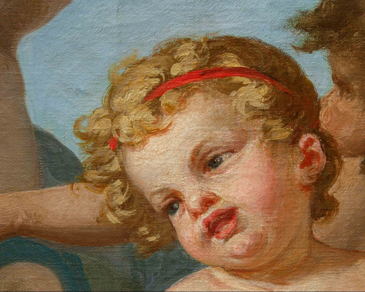 Angelo Monticelli (Milano, 1778-1837), attr. , Putti danzanti-photo-4