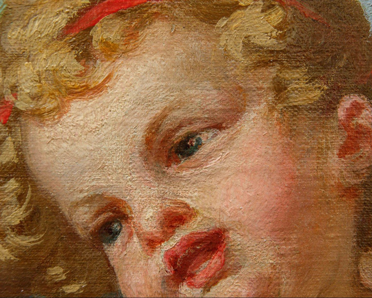 Angelo Monticelli (Milano, 1778-1837), attr. , Putti danzanti-photo-2