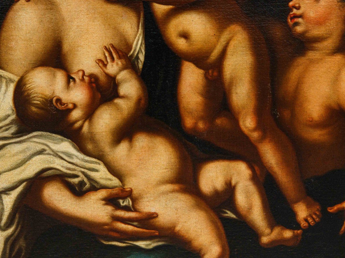 Allegoria della carità, da Nicola Vaccaro  (Napoli, 1640 – 1709)-photo-5