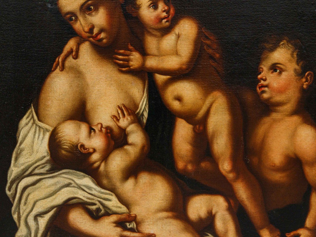 Allegoria della carità, da Nicola Vaccaro  (Napoli, 1640 – 1709)-photo-7