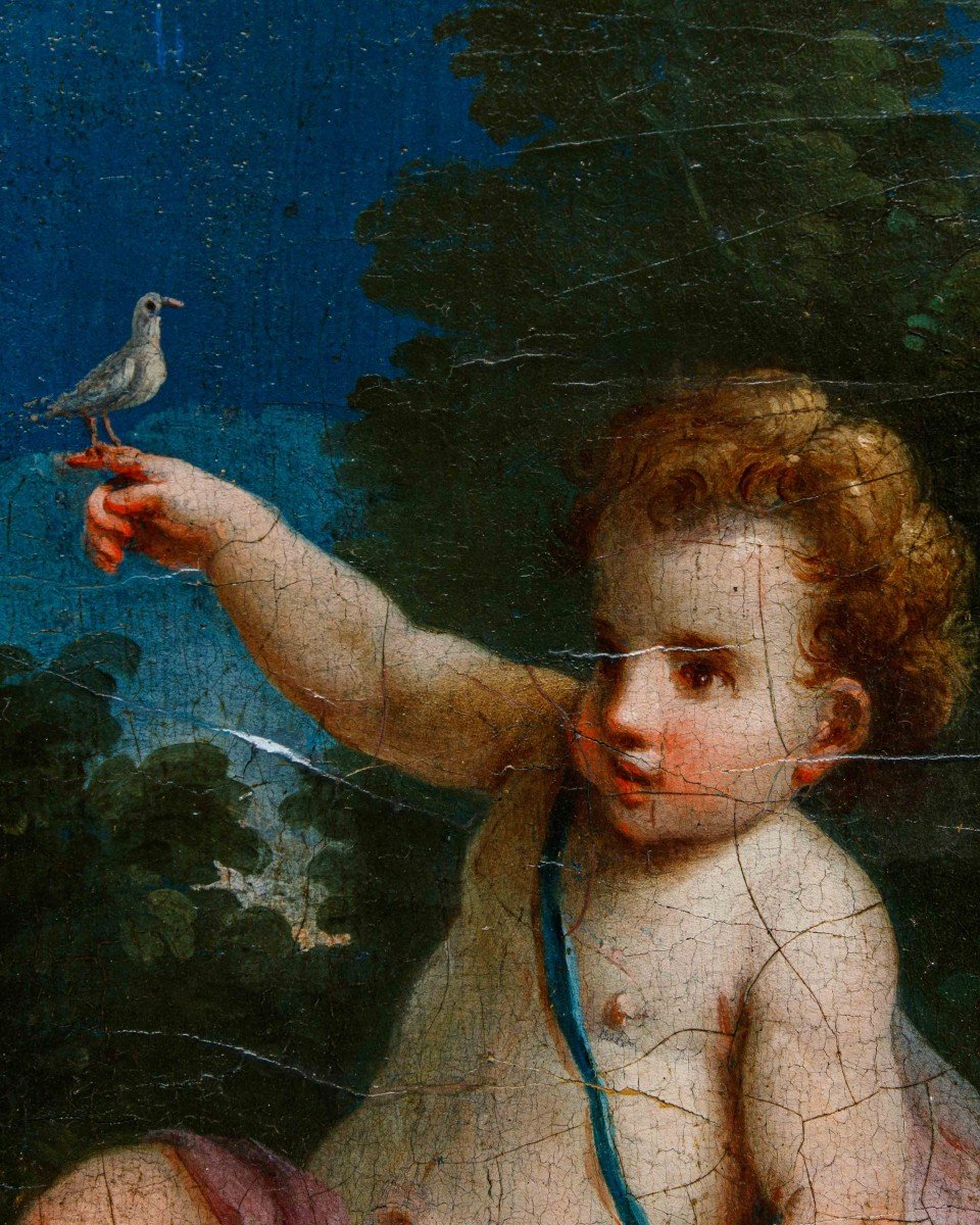 Scuola bolognese del XVIII secolo, Putti con allegorie delle stagioni-photo-4