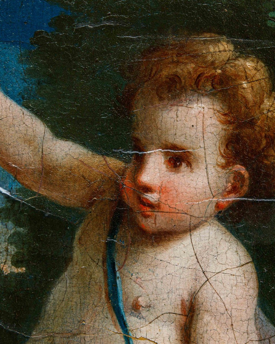 Scuola bolognese del XVIII secolo, Putti con allegorie delle stagioni-photo-6