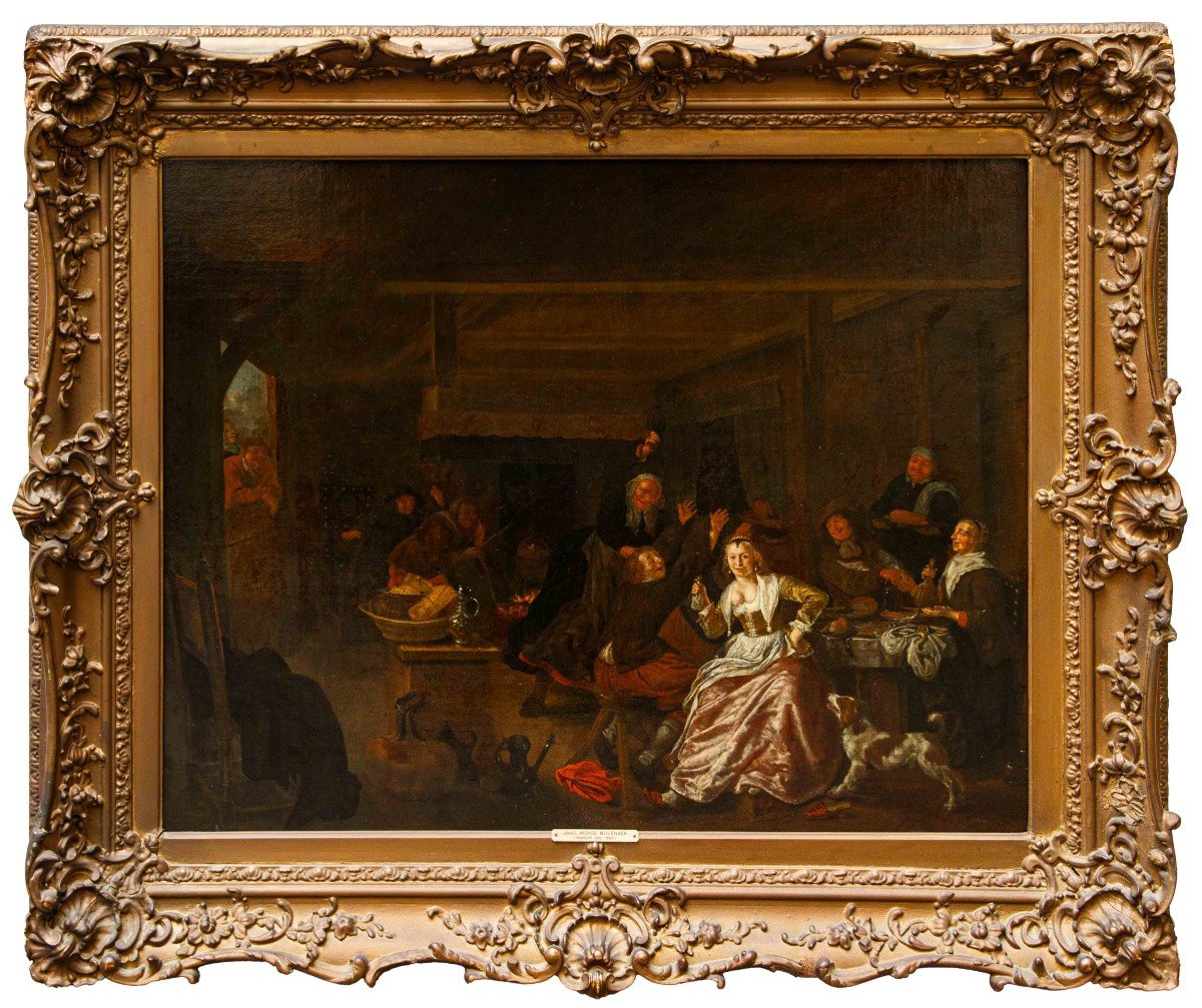 Cerchia di Jan Miense Molenaer (Haarlem, 1610 ca. – 1668), Scena di genere