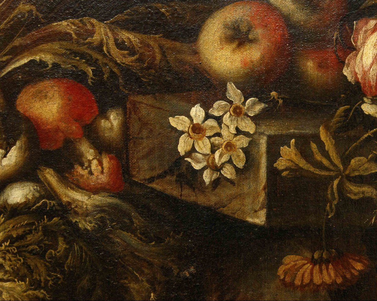 Paolo Paoletti (Padova, 1671 circa - Udine, 1735), Natura morta con verdura, frutta e funghi -photo-2