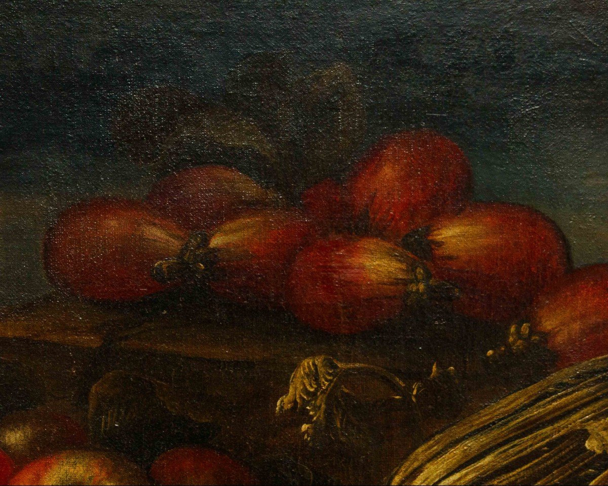 Paolo Paoletti (Padova, 1671 circa - Udine, 1735), Natura morta con verdura, frutta e funghi -photo-1