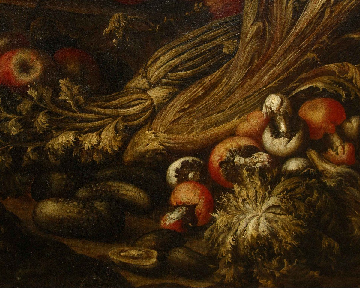 Paolo Paoletti (Padova, 1671 circa - Udine, 1735), Natura morta con verdura, frutta e funghi -photo-3