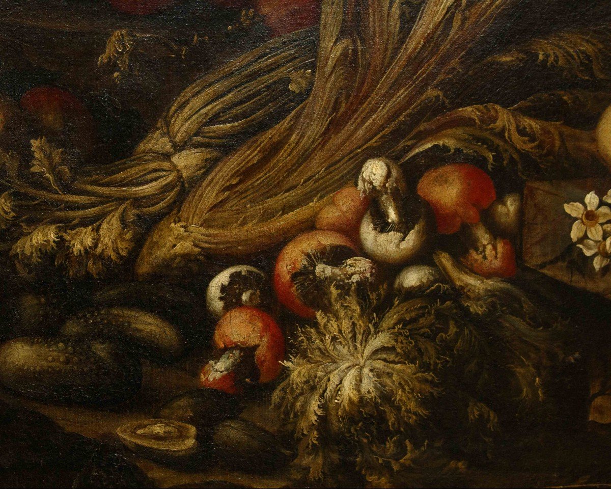 Paolo Paoletti (Padova, 1671 circa - Udine, 1735), Natura morta con verdura, frutta e funghi -photo-5