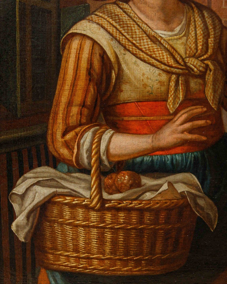 Seguace di Hieronymus van der Mij (Leida, 1687 - 1761), Coppia di portaroli-photo-2