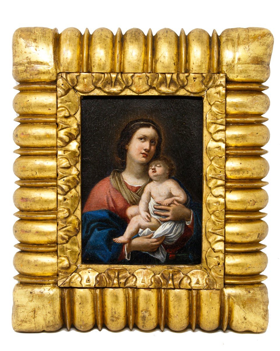 Scuola romana, XVII secolo, Madonna con Bambino