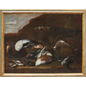 Joannes Hermans detto Monsù Aurora (1630-1677), Natura Morta con Cacciagione