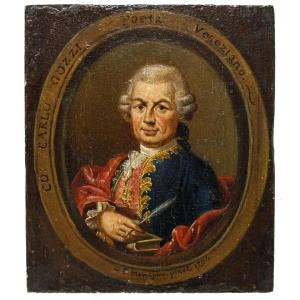 Peter Mequignon (1768-1826), 1794, Ritratto di Carlo Gozzi