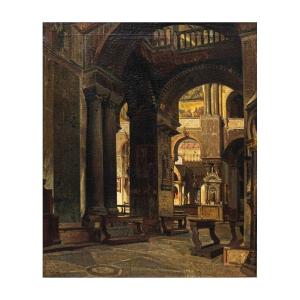 Ramon Tusquets Maignon (Barcellona, 1837 – Roma, 1904), Interno della Basilica di San Marco 