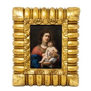 Scuola romana, XVII secolo, Madonna con Bambino