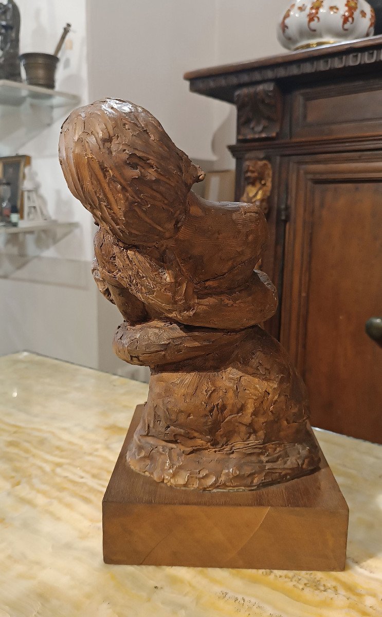 SCULTURA “L’ABBRACCIO D’AMORE” ANNI 60 XX SECOLO -photo-3