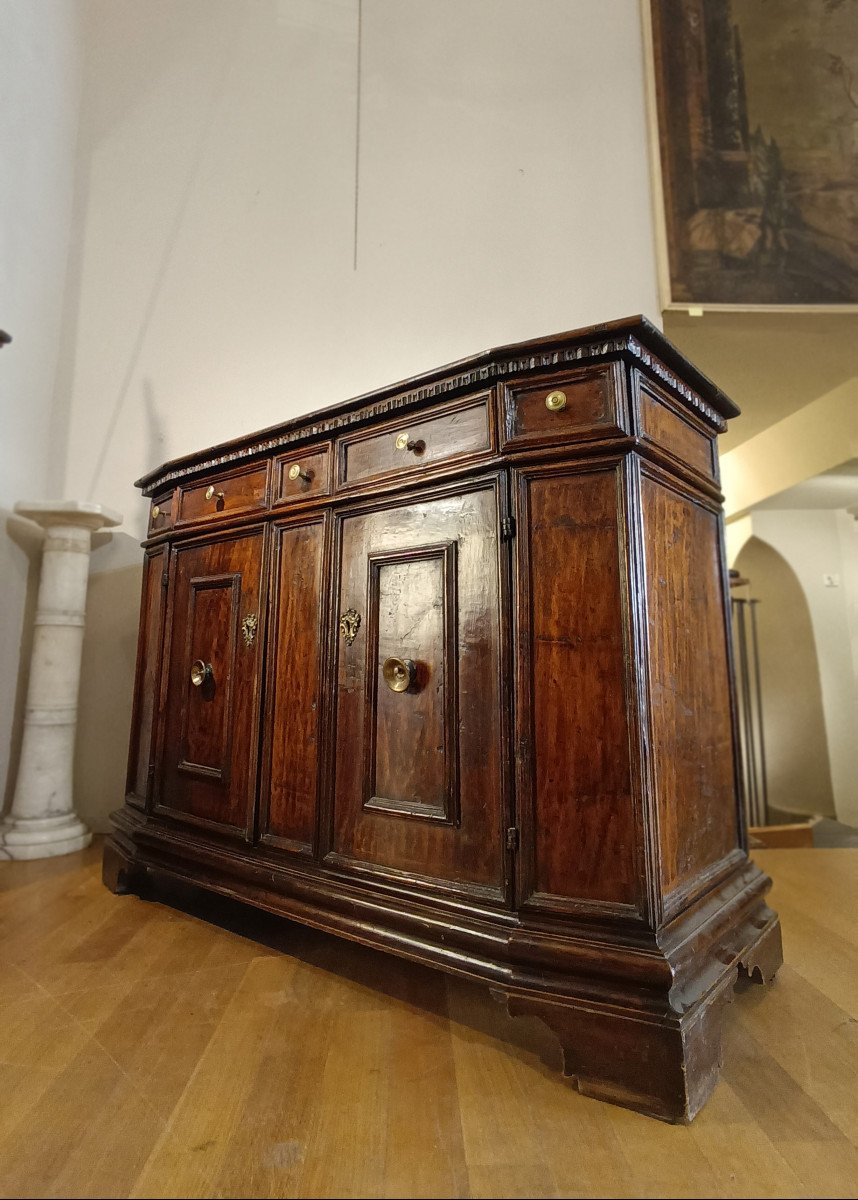 CREDENZA TOSCANA IN NOCE FINE XVI-INIZI XVII SECOLO-photo-5